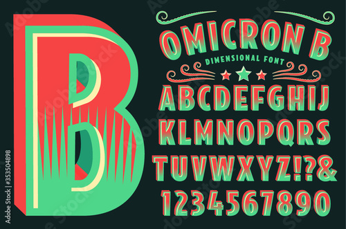 Omicron B Dimensional Alphabet