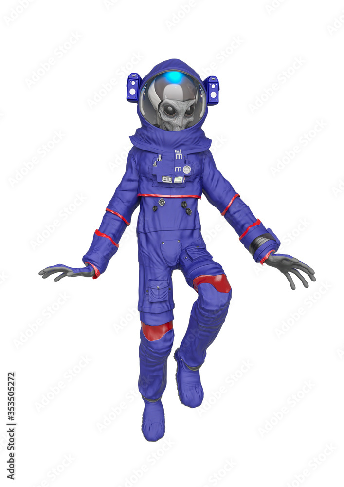 alien astronaut is floating alien astronaut is floating