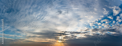 Fantastic clouds at sunrise © StepStock