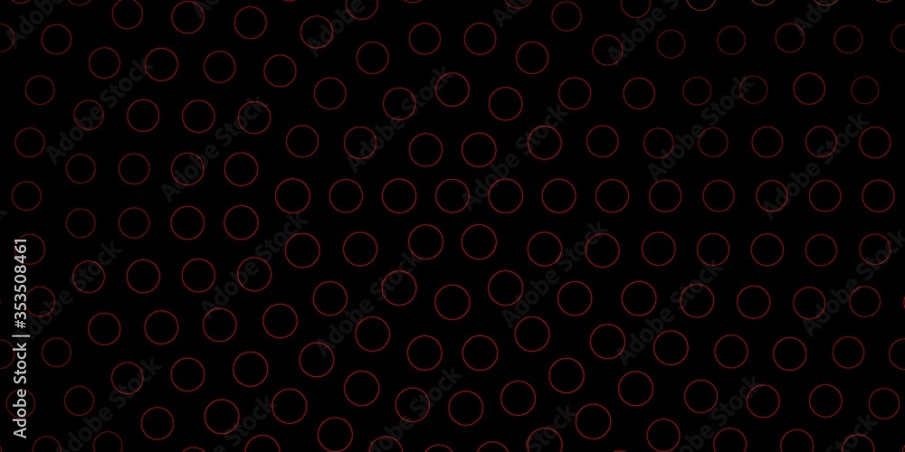 Dark Green, Red vector background with spots. Abstract decorative design in gradient style with bubbles. Pattern for booklets, leaflets.