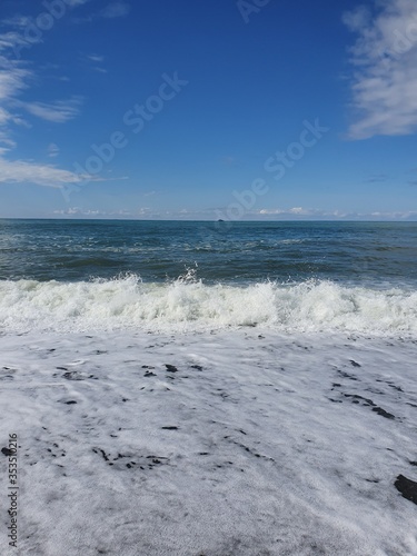 waves on the beach