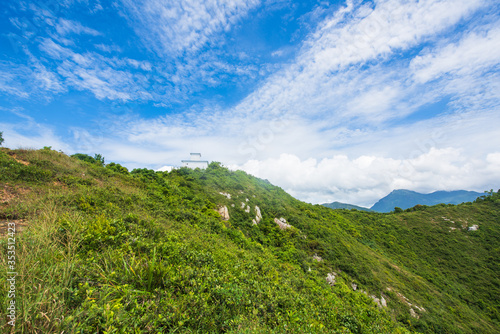 The blue sea and blue sky of Xiyong Dapeng, Shenzhen, China