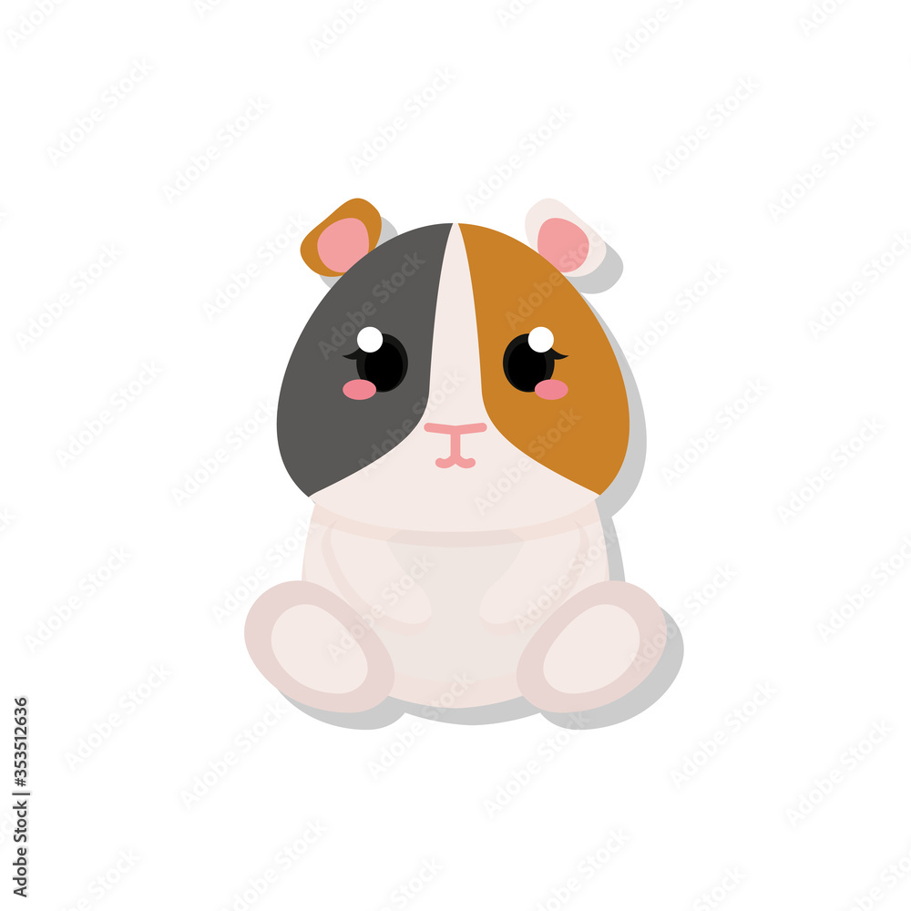 Naklejka premium Isolated cute baby mouse