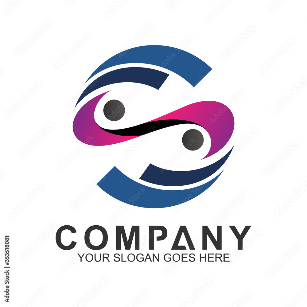 people letter s logo design abstract, s logo people letter s logo design abstract, s logo