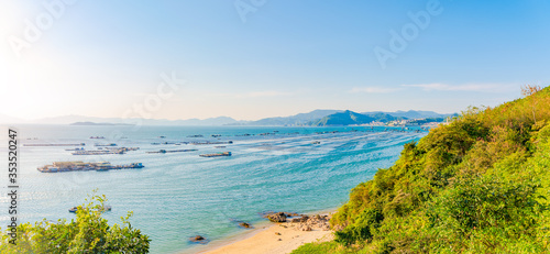 The azure coastline of Nanao, Dapeng New District, Shenzhen, China photo