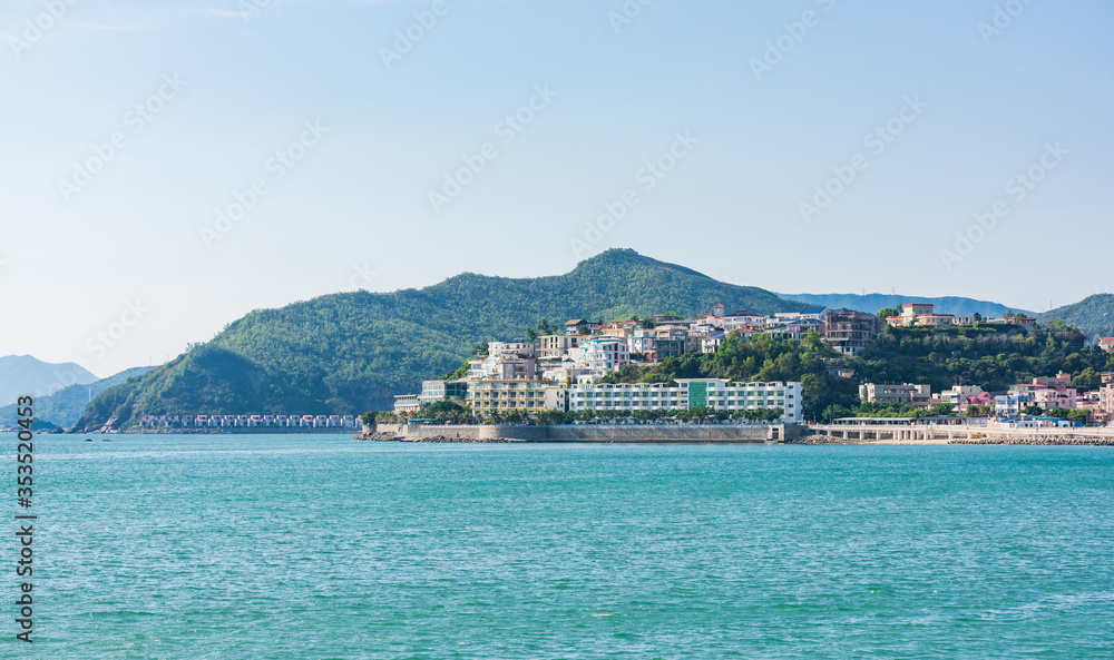 The azure coastline of Nanao, Dapeng New District, Shenzhen, China