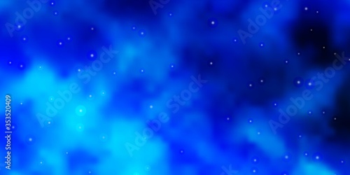 Light BLUE vector pattern with abstract stars. Blur decorative design in simple style with stars. Pattern for websites  landing pages.