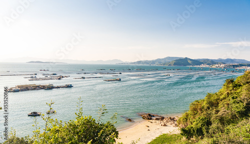 The azure coastline of Nanao, Dapeng New District, Shenzhen, China photo