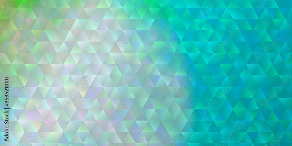 Light Blue, Green vector background with triangles. Light Blue, Green vector background with triangles.