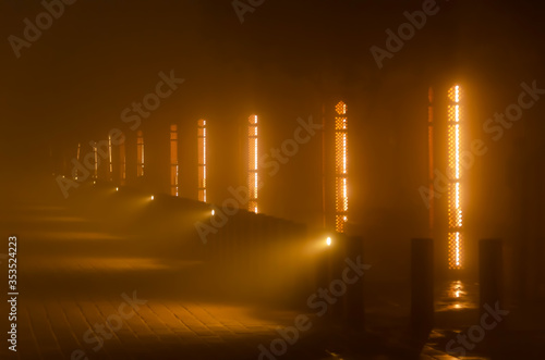 
The light that survived the window openings at Taj Mahan, India.