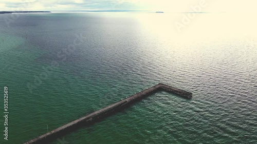 4k Drone Footage of Rye Pier