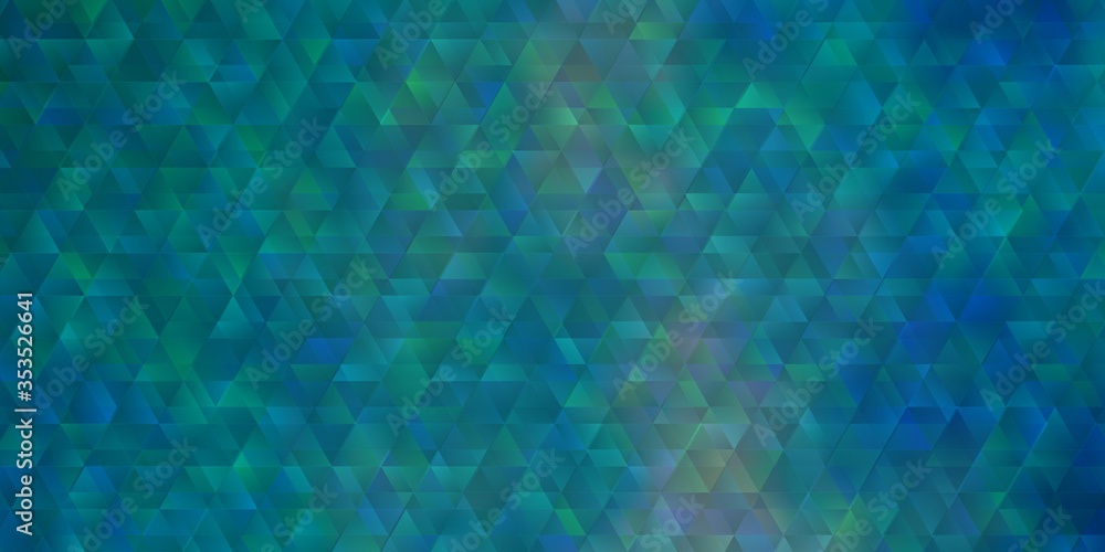 Light BLUE vector layout with lines, triangles. Light BLUE vector layout with lines, triangles.