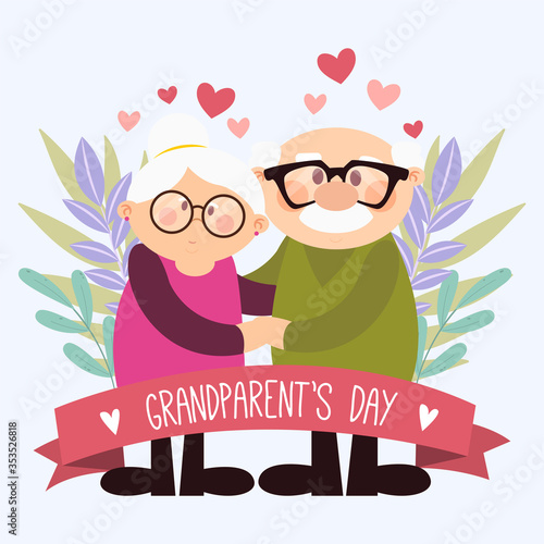 Happy grandparents day card