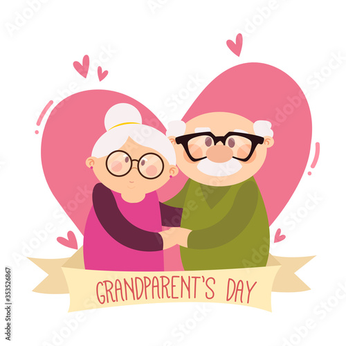 Happy grandparents day card
