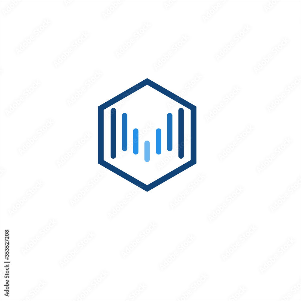 Vector letter M wave sound concept logo design template illustration eps 10 Vector letter M wave sound concept logo design template illustration eps 10