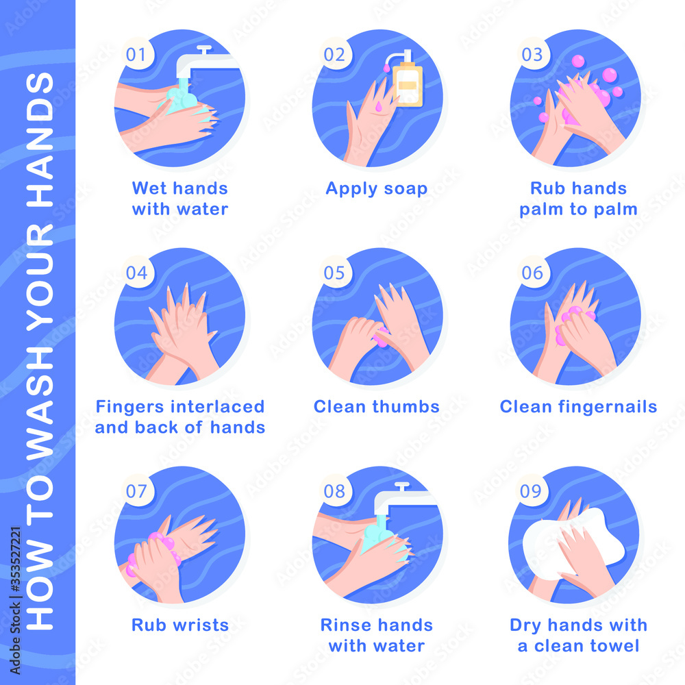 How to use hand sanitizer properly to clean and disinfect hands, medical infographic vector illustrations poster template. How to use hand sanitizer properly to clean and disinfect hands, medical infographic vector illustrations poster template.