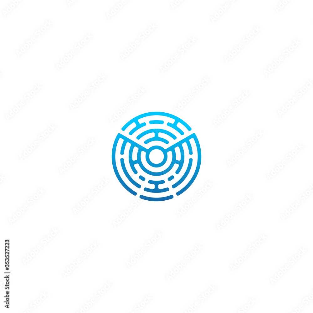 Vector letter M maze connect concept logo design template illustration eps 10 Vector letter M maze connect concept logo design template illustration eps 10