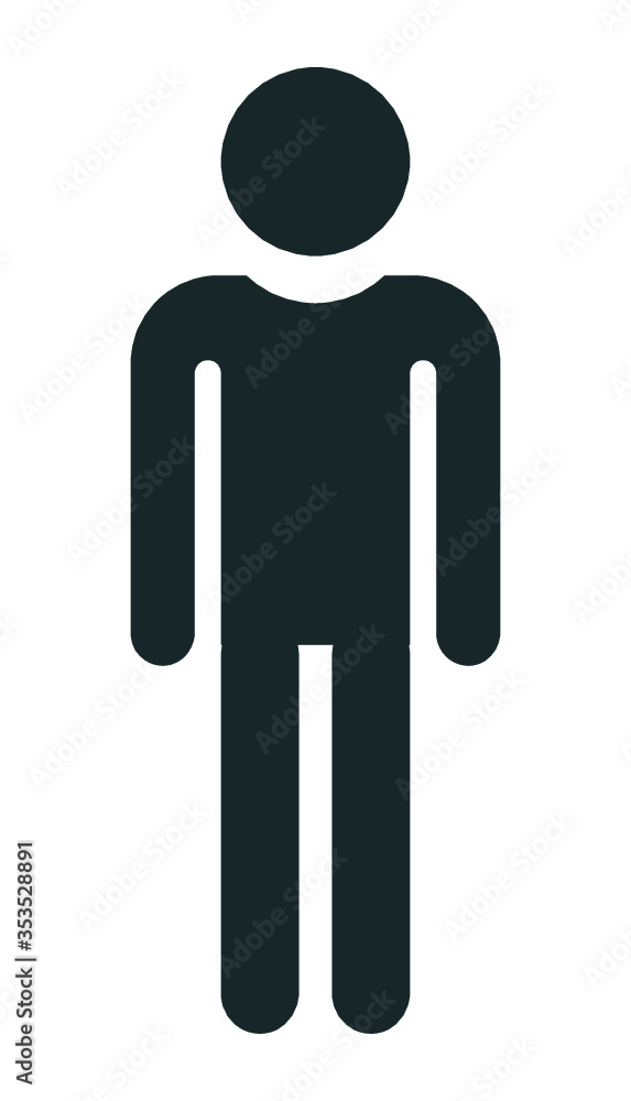 MAN ICON, PERSON, ONE MAN ICON, PERSON, ONE