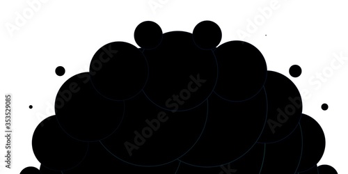 Light BLUE vector backdrop with dots. Colorful illustration with gradient dots in nature style. Design for posters, banners.