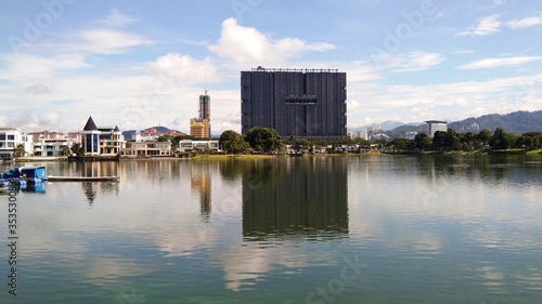 Photography Kuala Lumpur, Malaysia- 30 December 2019; view of Ampang Hilir Lake Garden locat