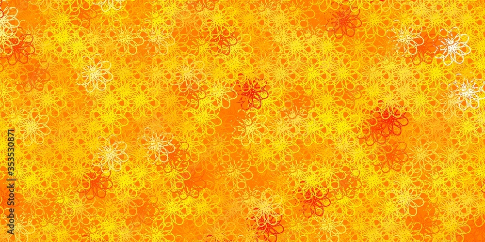 Light Orange vector layout with curves.