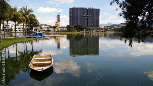Photography Kuala Lumpur, Malaysia- 30 December 2019; view of Ampang Hilir Lake Garden locat
