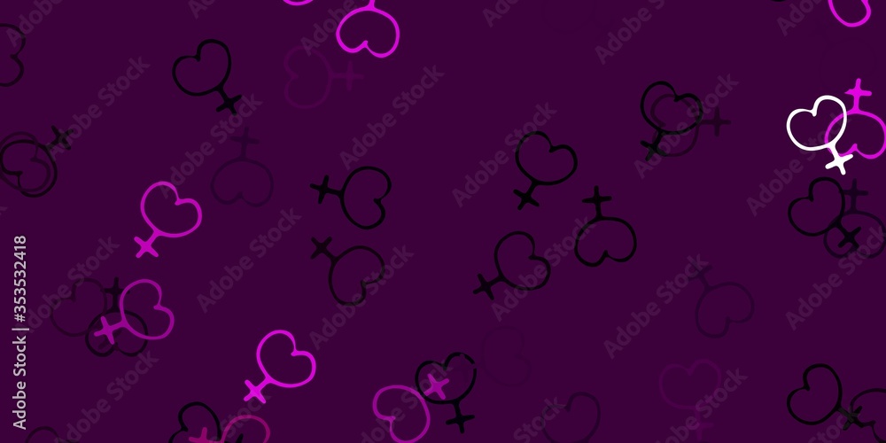Light Pink vector background with woman symbols. Light Pink vector background with woman symbols.