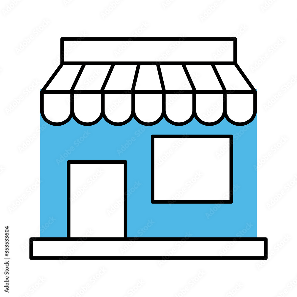 store business mobile marketing and e-commerce line and fill style icon store business mobile marketing and e-commerce line and fill style icon