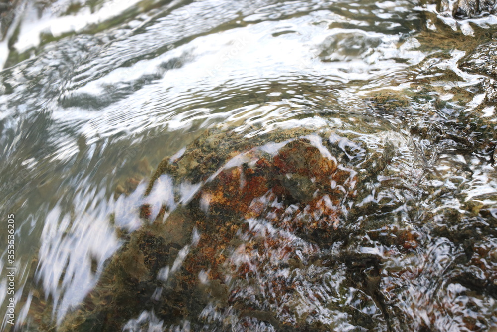 Water flowing in the river Water flowing in the river