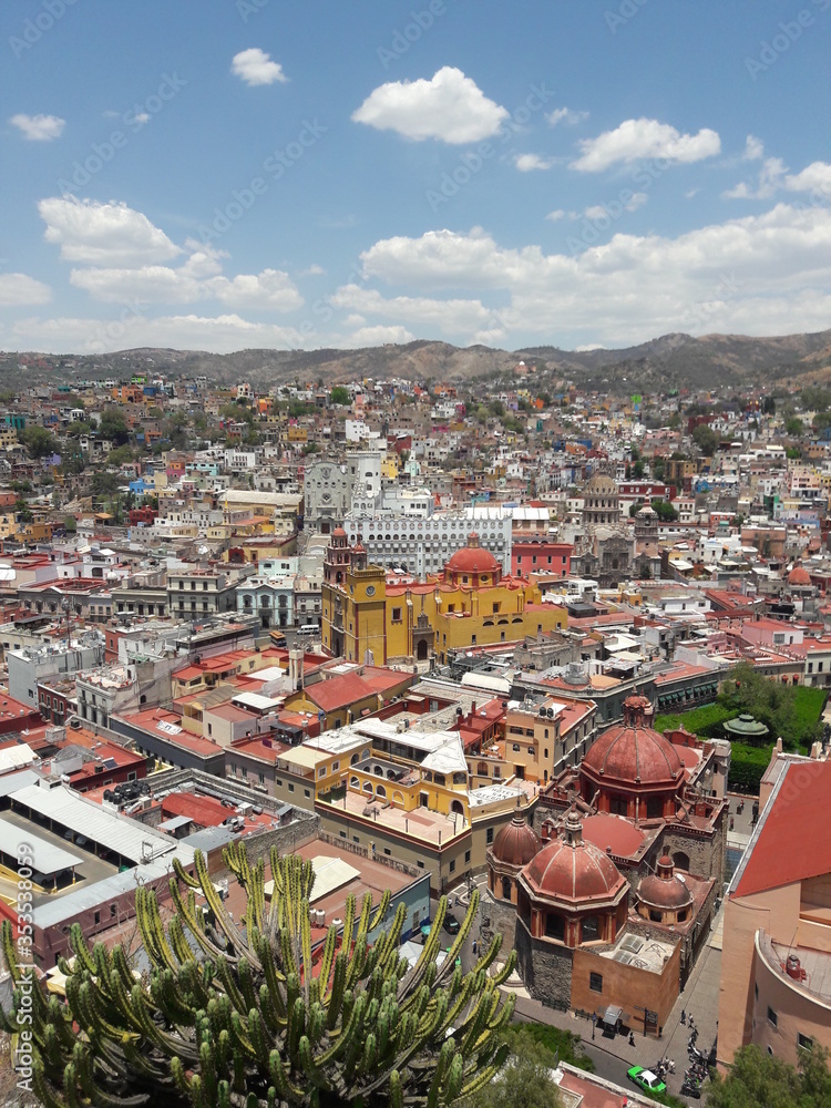 City landscape and buildings Guanajuato Mexico 2018