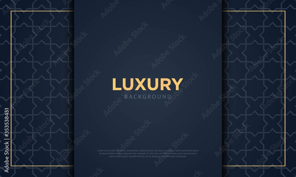 Vector graphic of Luxury Dark Blue Background.