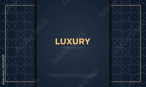 Vector graphic of Luxury Dark Blue Background.