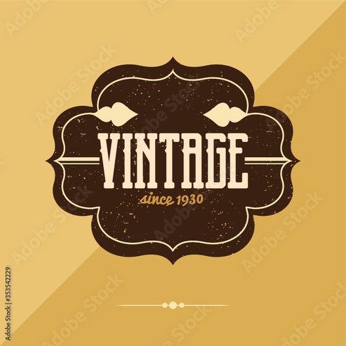 Vintage label