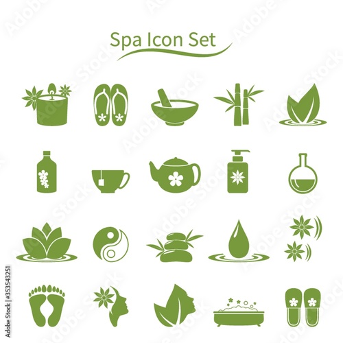 Set of spa icons