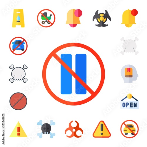 Modern Simple Set of notice Vector flat Icons