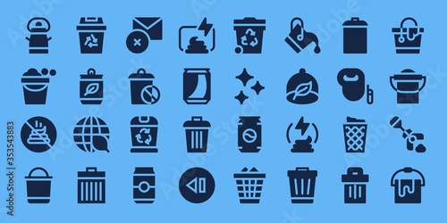 garbage icon set