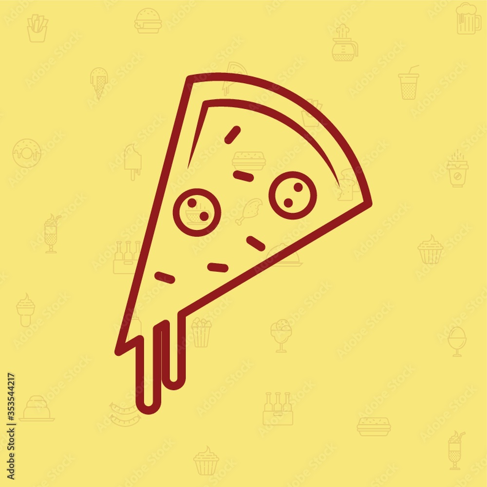 Fototapeta premium Slice of pizza