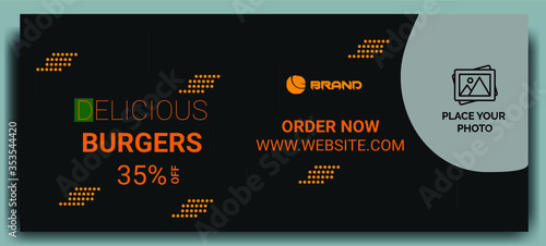 food sale ad facebook cover