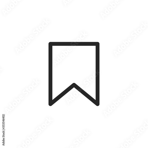 Save Icon Isolated On White Background. Bookmark Symbol Modern Simple Vector For Web Site Or Mobile App photo