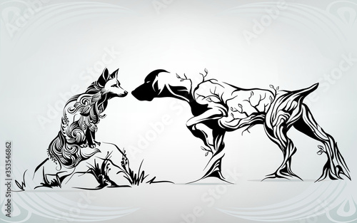 Unforeseen meeting on hunting