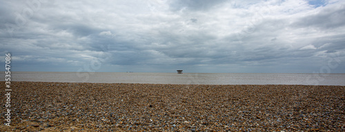 Looking out to sea at Sizewell Suffolk photo