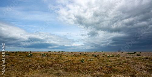 Looking out to sea at Sizewell Suffolk photo