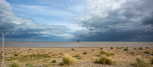 Looking out to sea at Sizewell Suffolk