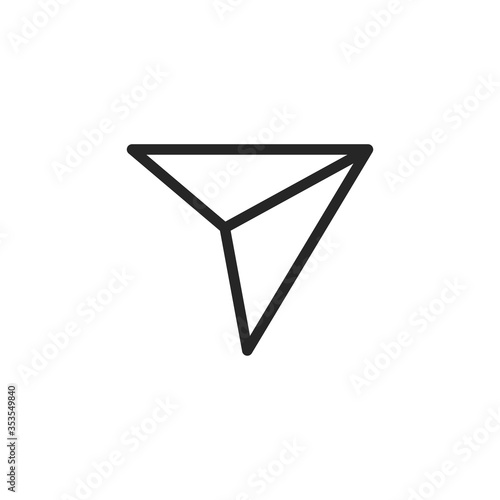 Send Social Media Icon Isolated On White Background. Direct Symbol Modern Simple Vector For Web Site Or Mobile App