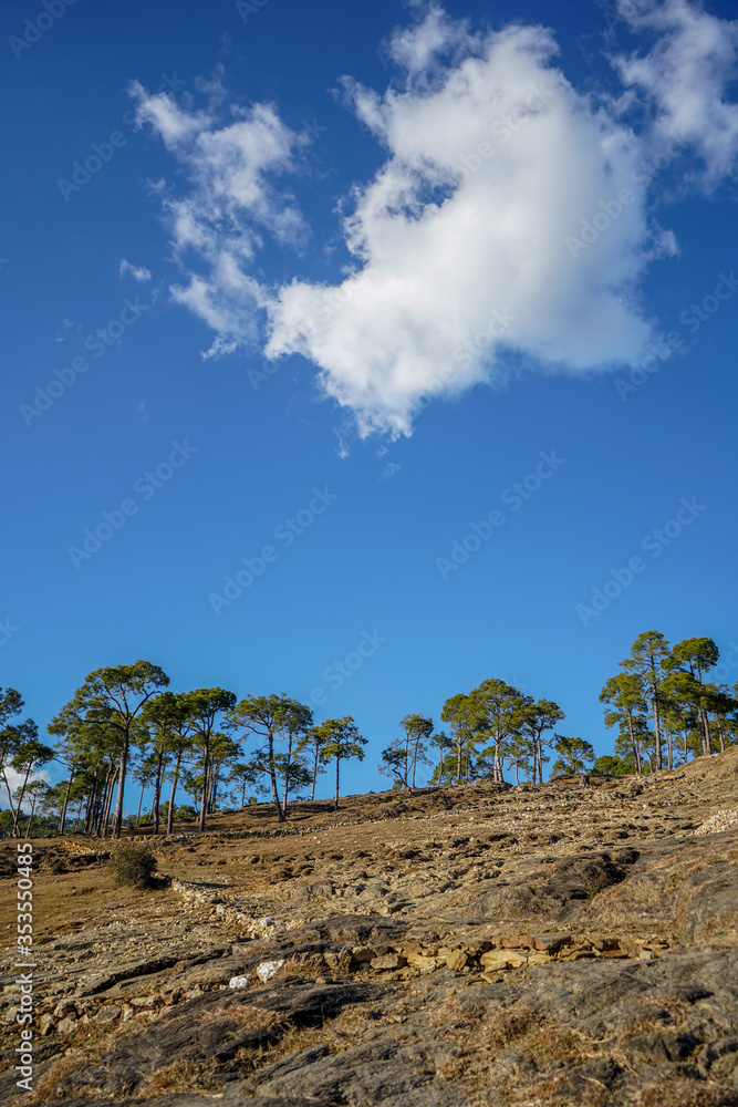 Landscape of a mountain range clicked from a height, layers of mountains. Landscape of a mountain range clicked from a height, layers of mountains.