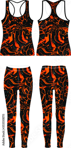 Custom Designs Leggings mock ups template illustrations vector 