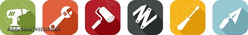 Colourful DIY icon for the home