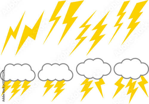 雷のイラスト素材集