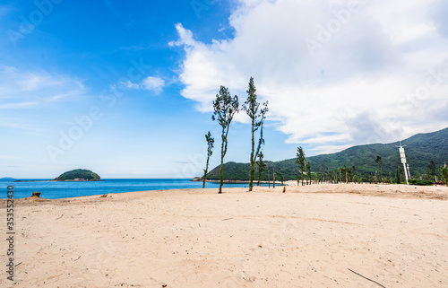 Summer scenery on the beach of Xiyong, Dapeng Peninsula, Shenzhen, China photo