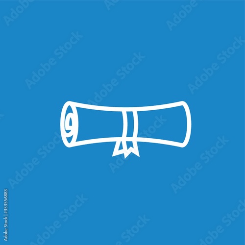 Diploma scroll